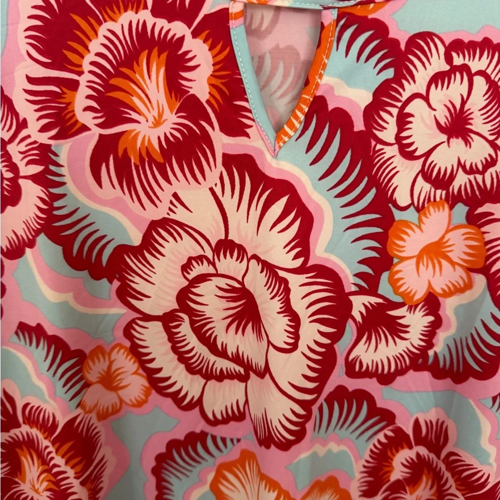 NWT Stella Parker Swim Cover-up Dress Floral Print Size M - Picture 8 of 9